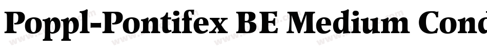 Poppl-Pontifex BE Medium Condensed with Small Caps字体转换